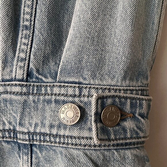 Madewell Denim Cap-Sleeve Shirtdress in Aquino Wash Size 00 - Picture 9 of 12
